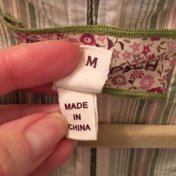 Burning Torch | Anthropology Striped Cotton Dress - Picture 7 of 8